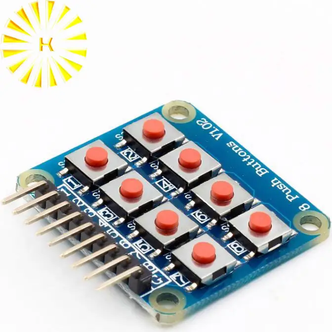 2x4 клавиатуры 4x2 8 кнопочных кнопок V1.00 кнопочная Матрица Кнопка для Arduino AVR PIC 2*4