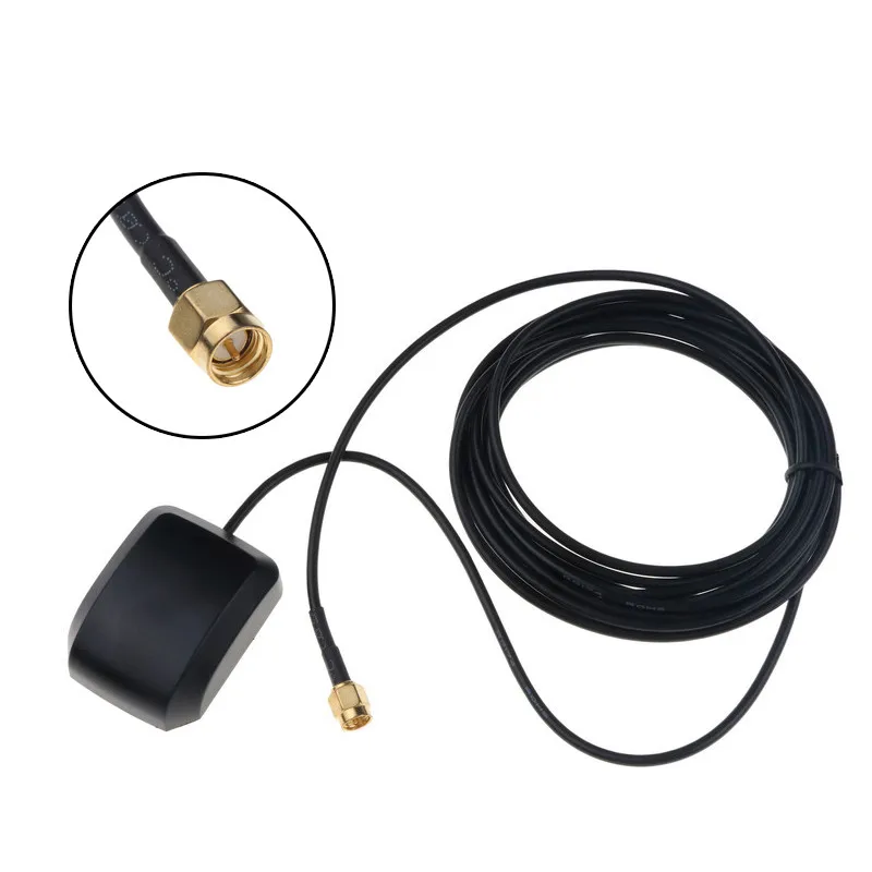 Car GPS Antenna 3M GPS receiver Car DVD Navigation Night Vision Camera Car GPS Active Remote Antenna Aerial Adapter Connector