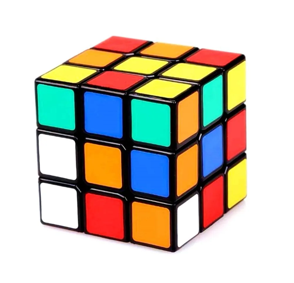 

3x3x3 ABS Sticker Block High Quality Speed Magic Cube Colorful Learning&Educational Puzzle Cubo Magico Toy