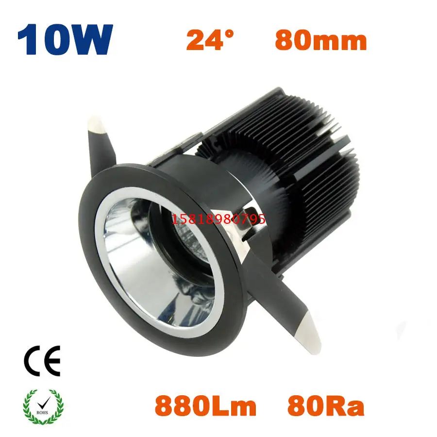 

New Led Spotlight Ceiling Lamp Ac110v 220v 90-260v 10w With 80mm Hole Embedded Tube Lamp Kitchen Indoor Spots Led Cob Downlight