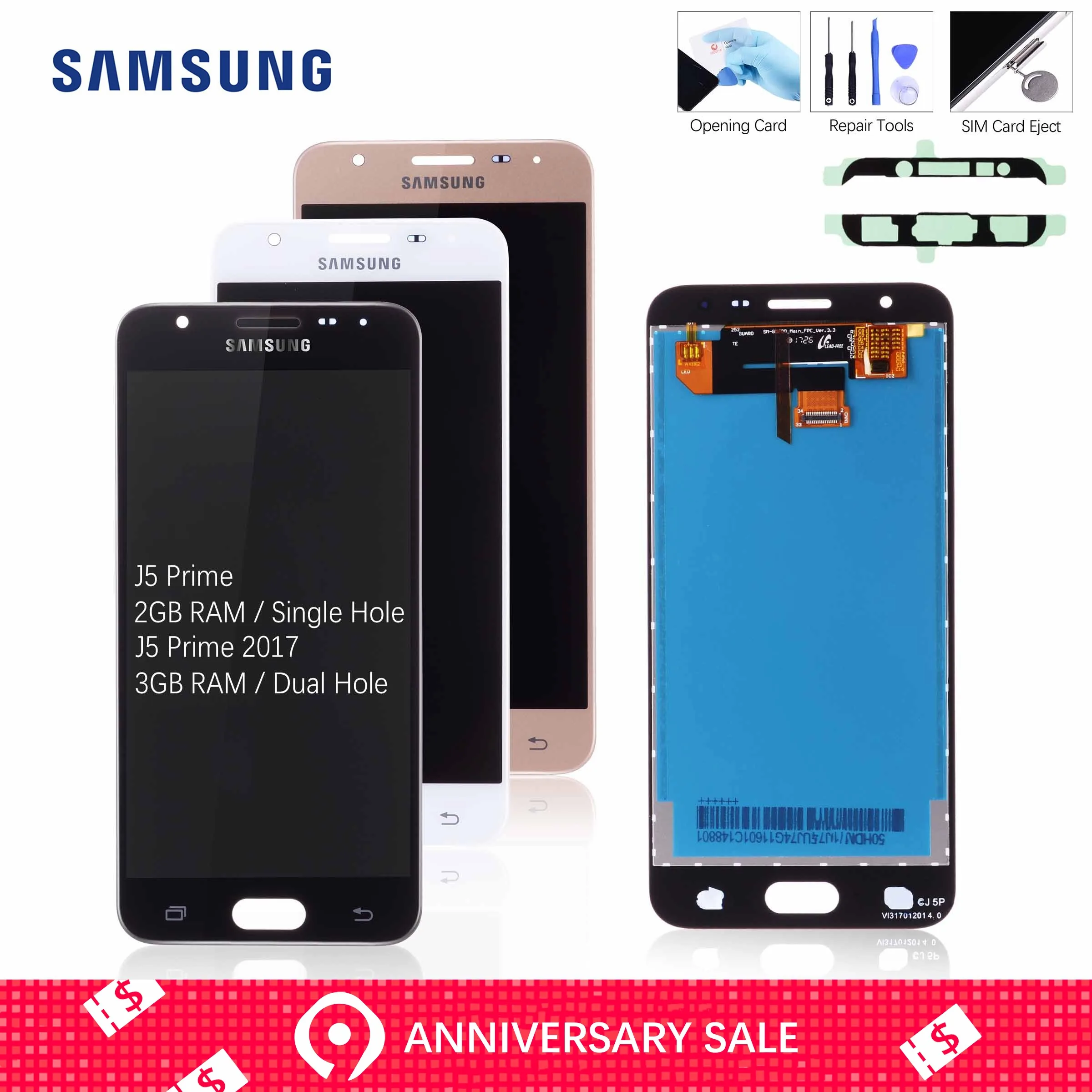 

Original LCD for SAMSUNG J5 Prime Display Samsung J5 Prime Replacement Screen Touch Galaxy On5 On7 G570 G570Y G570M G570F G571