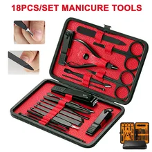 18 шт./компл. комплект ножниц для маникюра и педикюра, комплект пальцы рук и ног ножницы Уход за лошадьми инструменты SK88