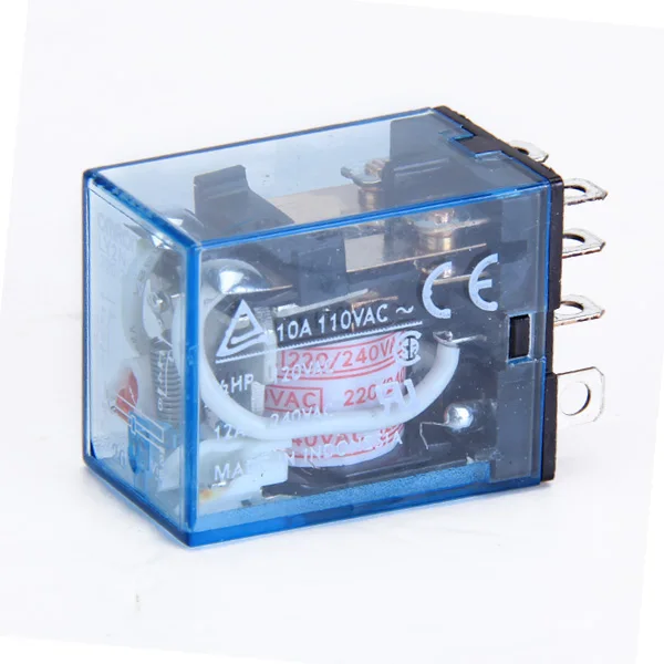 10A 240VAC/ 10A 28V DC Coil DPDT Electromagnetic Power Relay LY2NJ 8 Pins