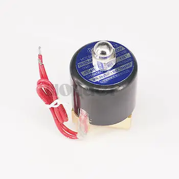 

AC220V N/C 2 Way 1/4"BSP Gas Water Pneumatic Electric Solenoid Valve Oil 2W-025-08 Wire Lead Type