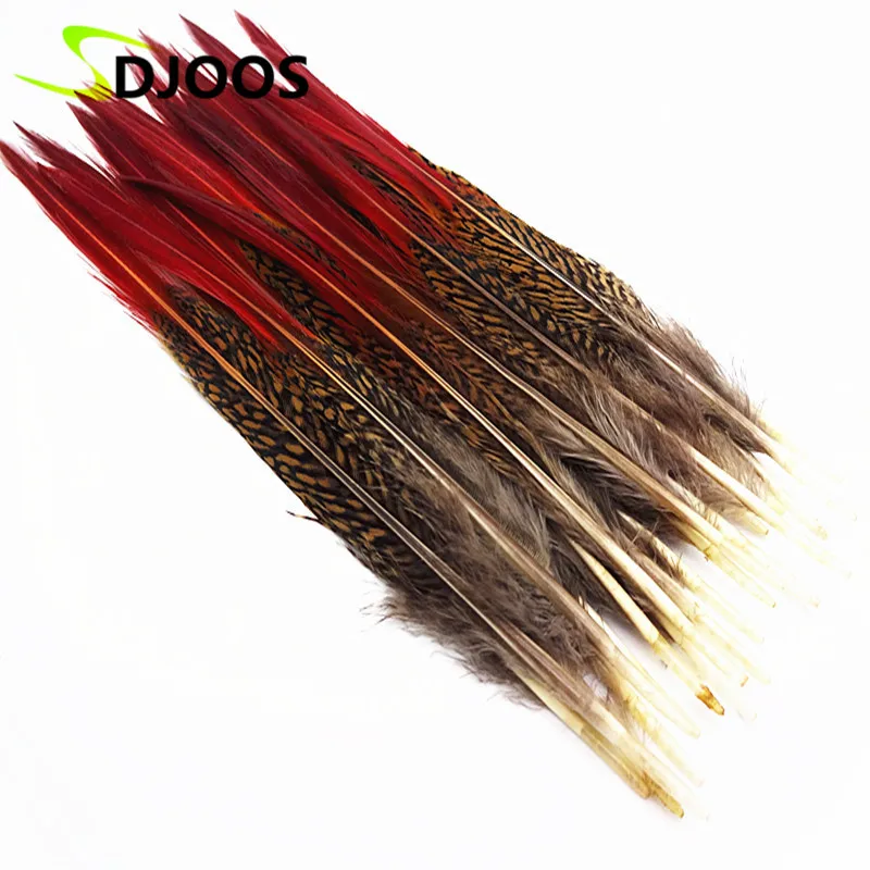 20PCS Dyed Natural Long Plumas Pheasant Feathers Fly Tying Carnival
