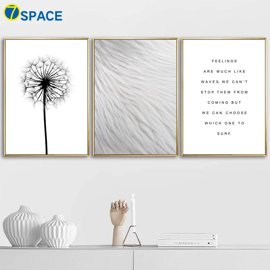 

Dandelion Feather Quotes Nordic Posters And Prints Wall Art Canvas Painting Pop Art Wall Pictures For Living Room Home Decor