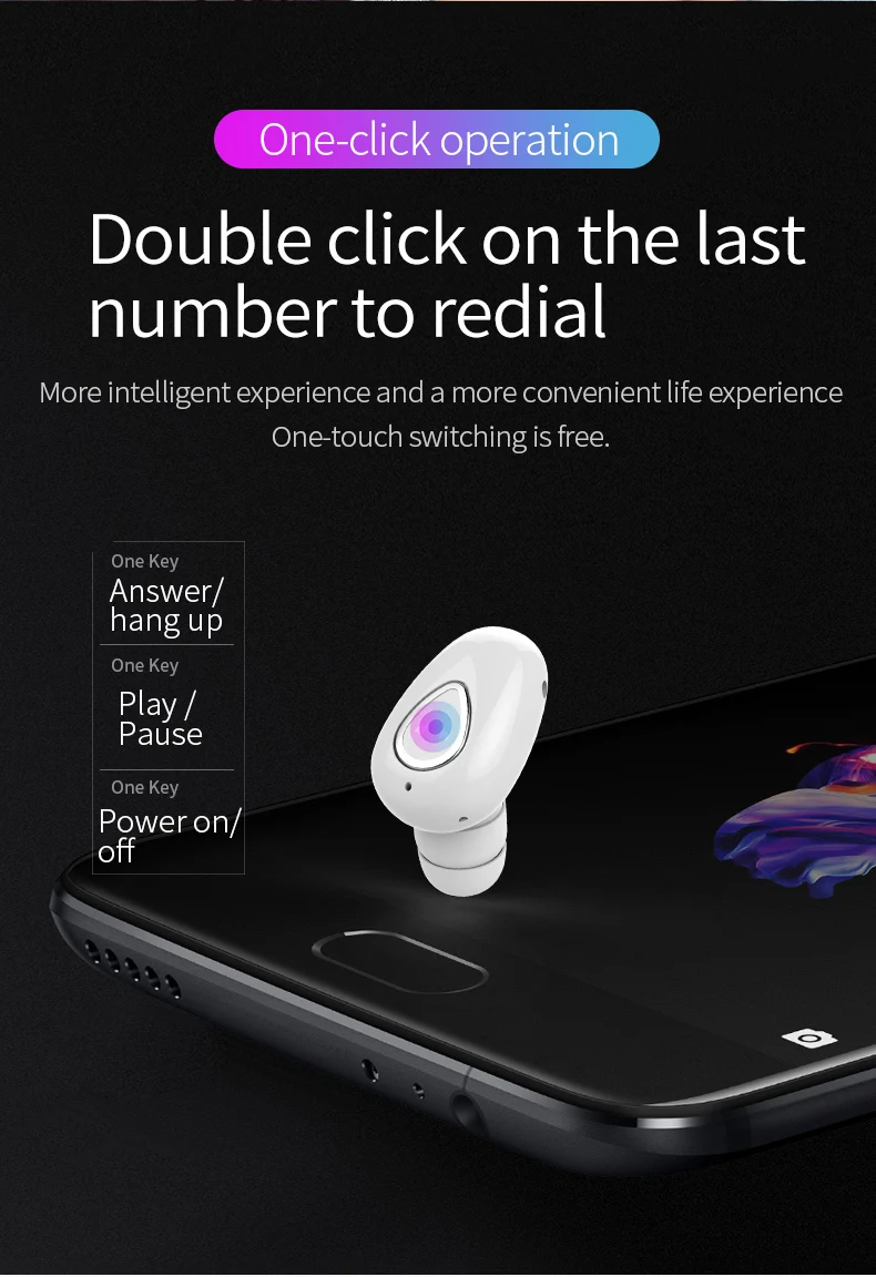 Mini Bluetooth Earphone Headset Wireless Sport IPX5 Waterproof Earbud Hands-free Fone De Ouvido Sweatproof For Car Driving Phone