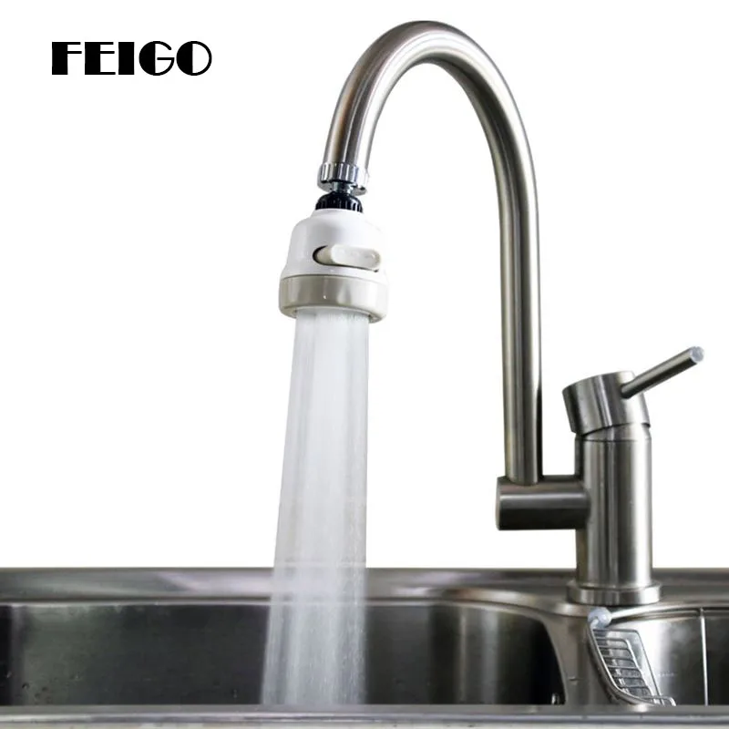 

FIEGO 360' Rotating Faucet Extender Adjustable Kitchen Bath Tap Aerator Oxygen Faucet Filter Adapter Faucet Splash Filter F730