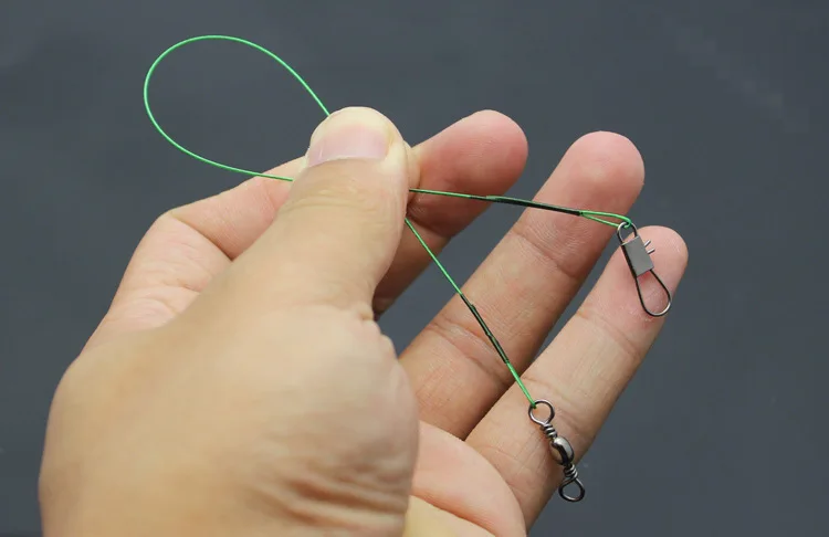 Linha de Fio de Aço Inoxidável de Pesca Coleira de Pesca com Snap 60 Pcs e 72 Pcs Anti mordida Linha Isca Anzol Coleira 15 Cm e 21 Cm e cm Giratória A41 25 9 Esporte e Lazer