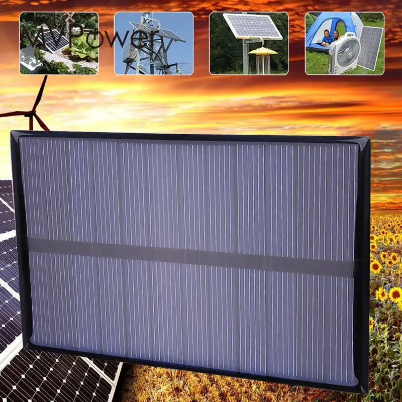 

Portable Mini 1.2W DC6V 112x84mm Polysilicon Solar Panel DIY Power Bank Charging Module Garden Lamp Outdoor Lightweight