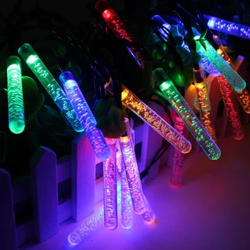 

Bubbles Stick Lamp 20 LEDs Solar String Lights Lawn Garden Wedding Christmas Party Decorations _WK