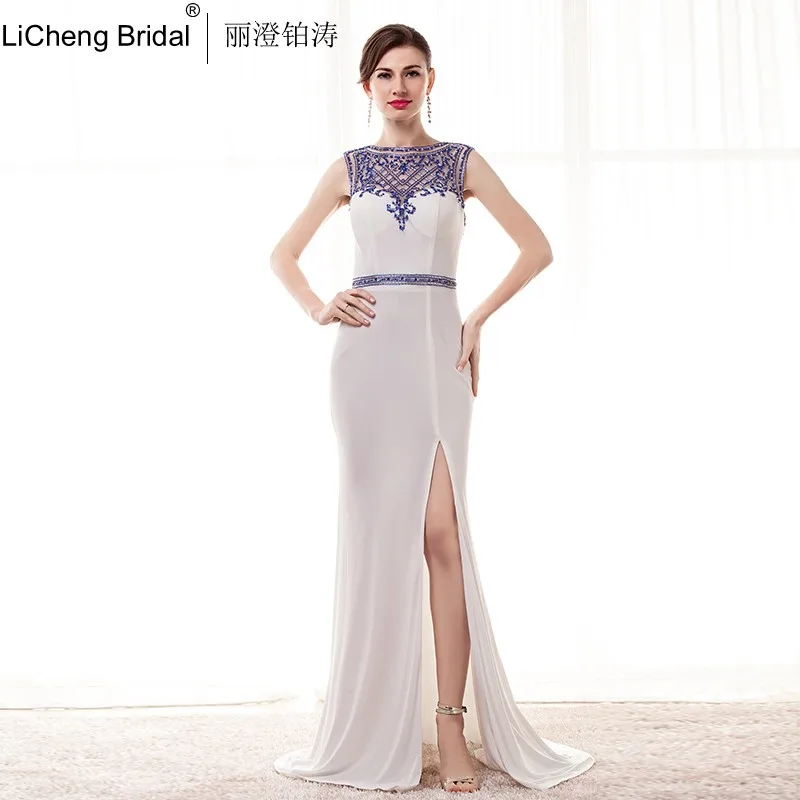 Формальные муслин dress2016floorlength одеяние де вечер vestido феста вечернее платье