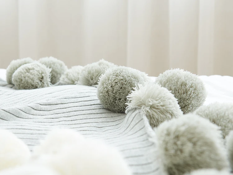 Вязаное детское одеяло для новорожденных, зимнее хлопковое Пеленальное Одеяло с шерстяным шариком, детские товары, детское банное полотенце, реквизит для фотосессии