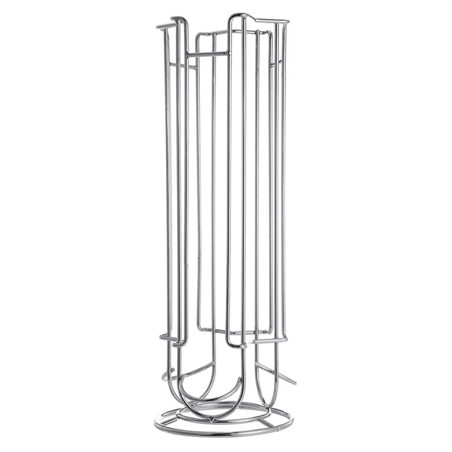 Cheap Metal Revolving Coffee Pod Holder 21PCS Capsules Stand Organizer Kitchen Accessories Dispenser for Tassimo Nespresso Dolce Gusto