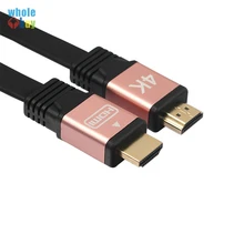 1 м/1,8 м/3 м/5 м/10 м HDMI кабель с 4K 30AWG HD 18 Гбит/с 3D Аудио возврат Ethernet плоский кабель HDMI домашний игровой Xbox 100 шт./лот