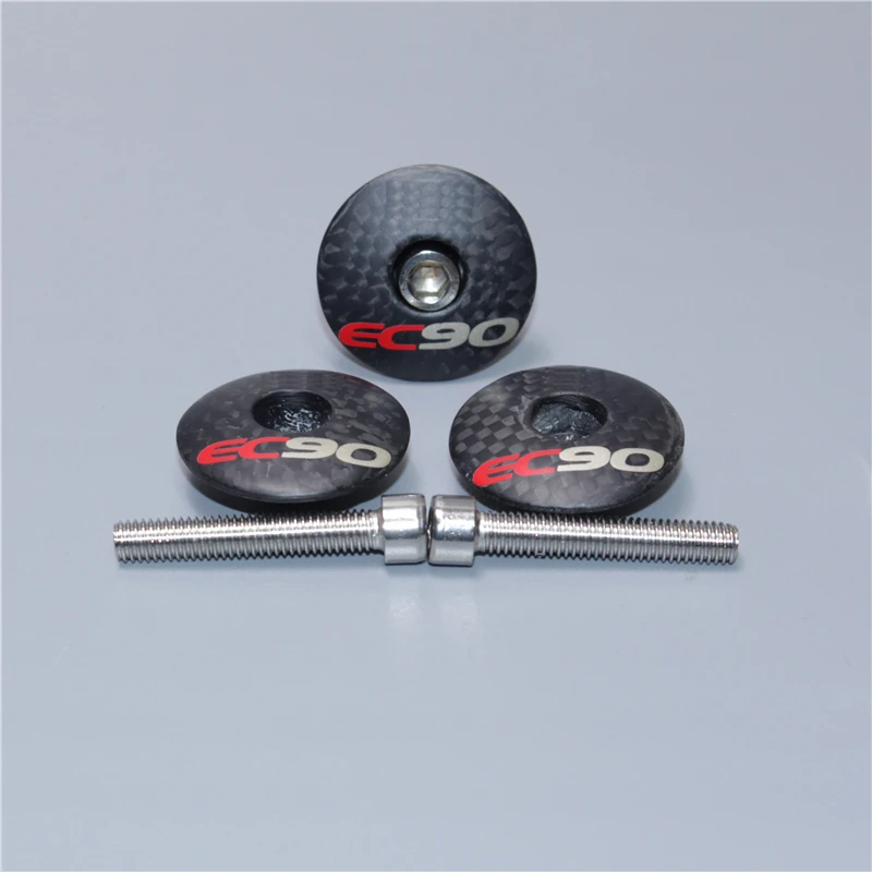 

EC90 Carbon Fiber Stem Headset Top Cap Cover Bicycle Headset Cover Ultralight 7g Bike Parts