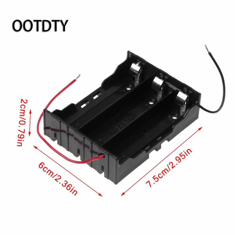 OOTDTY DC 11 1 В 3x18650 серии батареи держатель коробка ящик для хранения Контейнер с