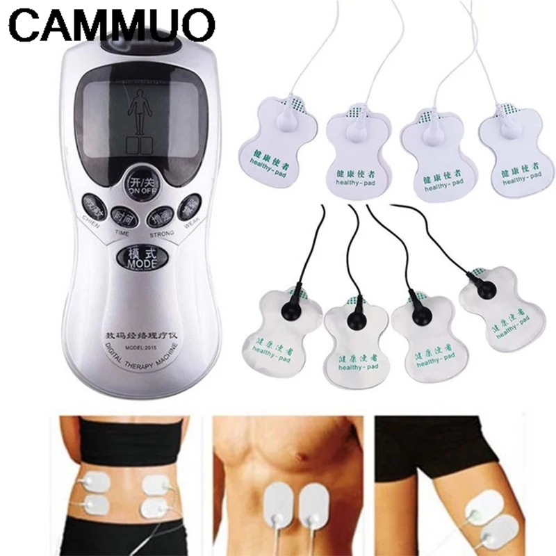 

TENS Body Digital Meridian Therapy Massager Machine Slim Slimming Muscle Relax Fat Burner Pain New 2 Pads Massage Healthy Care