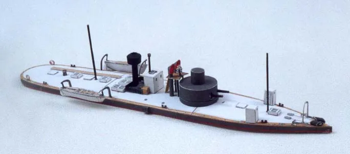Бумажная модель 1:250 Монитор SMS Leitha подводная лодка SMU 5 самолет Pepercraft военные