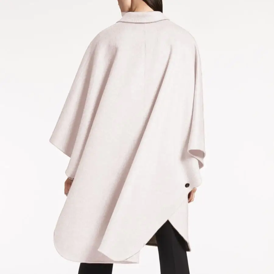 Pink De Occasionnel Breasted Lâche Laine Femmes Haut Hiver Manteau Manteaux Light Double Cape Survêtement Chaud Automne 0xZqOf
