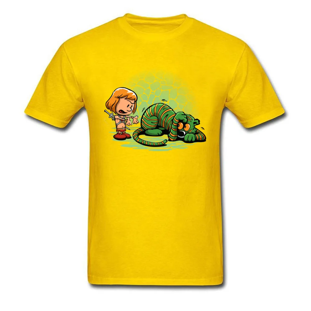 Afraid of Your Own Shadow Summer All Cotton Crewneck Tops Shirt Short Sleeve Custom T Shirt Wholesale Normal T-Shirt Afraid of Your Own Shadow yellow