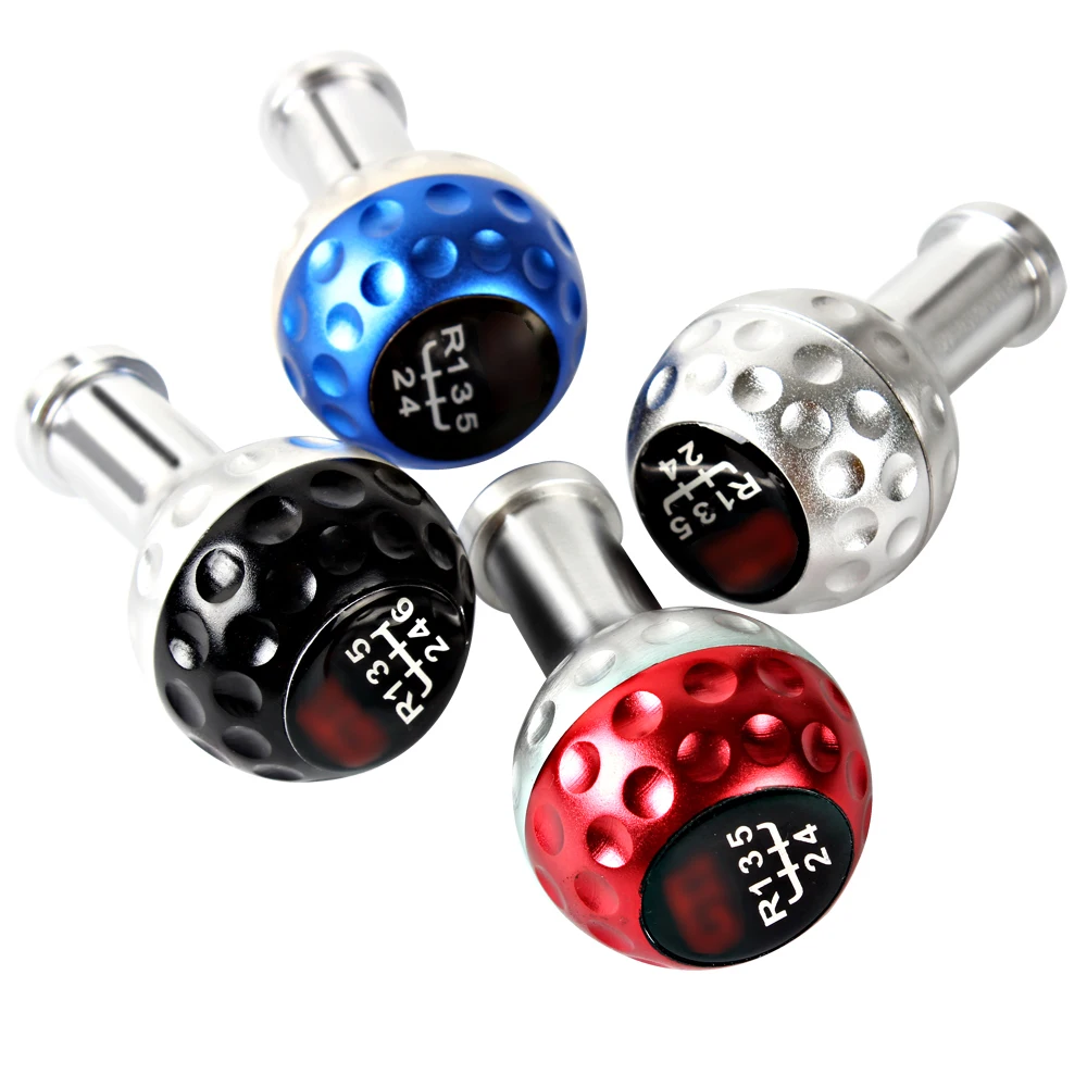 

new black transmission shift lever aluminum gear shift knob 5 Speed Gear Shift Knob Shifter Golf Ball For VW Golf Polo CC Jetta