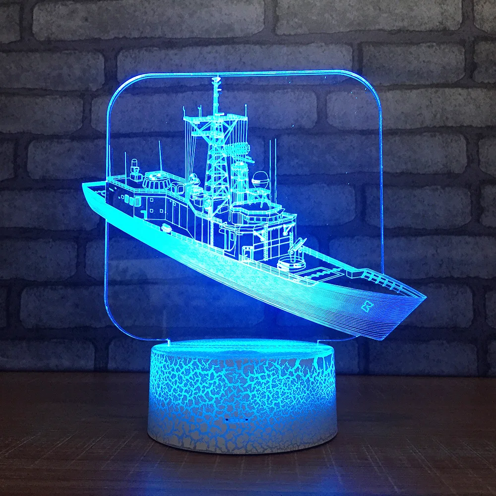 3d красочная креативная лампа в виде лодки прикроватная Настольная с воздушной