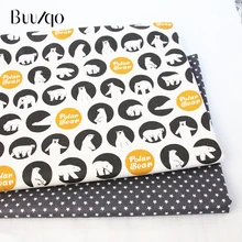 Напечатанный полярный медведь хлопок саржевая ткань хлопок младенец, ткань для DIY Ткань для шитья детские постельные принадлежности