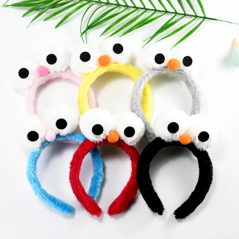 Женский обруч для волос seame Street Elmo креативная повязка из кораллового флиса с