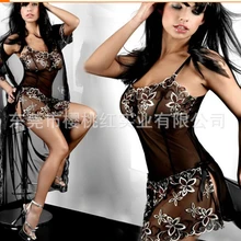 1 шт./партия,, Европейский и американский стиль, женское белье вышитое цветочное кружево, пижамы, женское сексуальное платье без рукавов