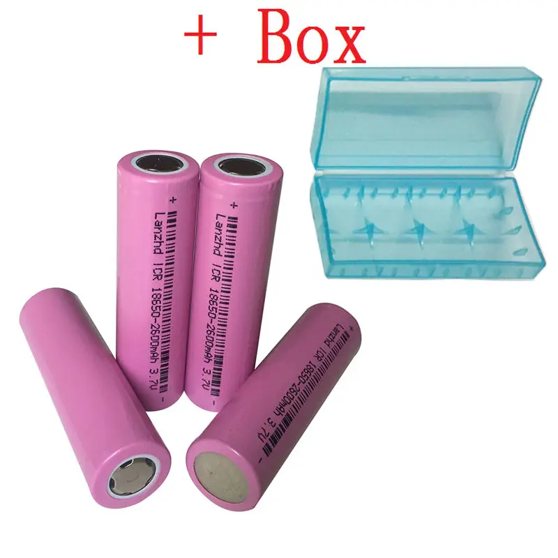 

4pcs/lot 2016 newest 100% Original 18650 ICR18650-26H 2600mAh Li-ion 3.7v Battery 18650 rechargeable Battery for LED Flashlight