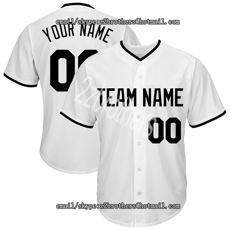 

Custom White Mesh Baseball Jersey with Embroidered Any High School College Team Logo Player Name and Number for Men Women Kids