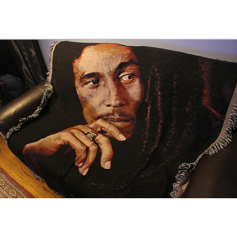 Skup Tapestry Wall Hanging College akademik Room Decor Macrame Sofa ręcznik Home Decoration dywan typu koc jamajka reggae bob marley