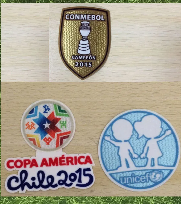 Chile Copa America Final Match Details Chile vs Argentina Copa America And Unicef patch CHile Conmebol Campeon Patch - Цвет: FULLSET2