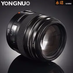 YONGNUO YN100mm F2 Средний Телеобъектив Объектив с фиксированным фокусным расстоянием большой апертурой Авто фокусная линза для камеры Canon EOS Rebel AF