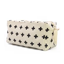 Oivefeet, LG0102, швейцарский крест большой емкости хлопок косметичка из парусины мужской макияж молнии мешок Организатор дорожных туалетов сумка