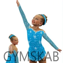 Платье для фигурного катания для женщин и девочек, платье для фигурного катания, Детский костюм для гимнастики 85017