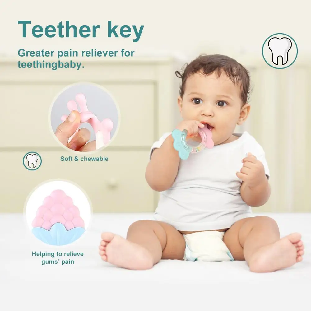 Rattle Teether Set Baby Toys for Baby Hand Rattles Shake and Grap Baby for Newborns with Giant Bottle Gift for 0-12 Month Baby Rattle Teether Set Baby Toys for Baby Hand Rattles Shake and Grap Baby for Newborns with Giant Bottle Gift for 0-12 Month Baby