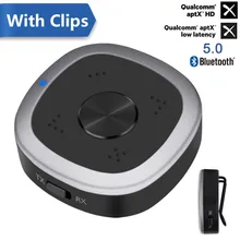Портативный bluetooth 5,0 aptx HD с низкой задержкой беспроводной передатчик Мини Aux 3,5 мм аудио адаптер для ТВ динамика