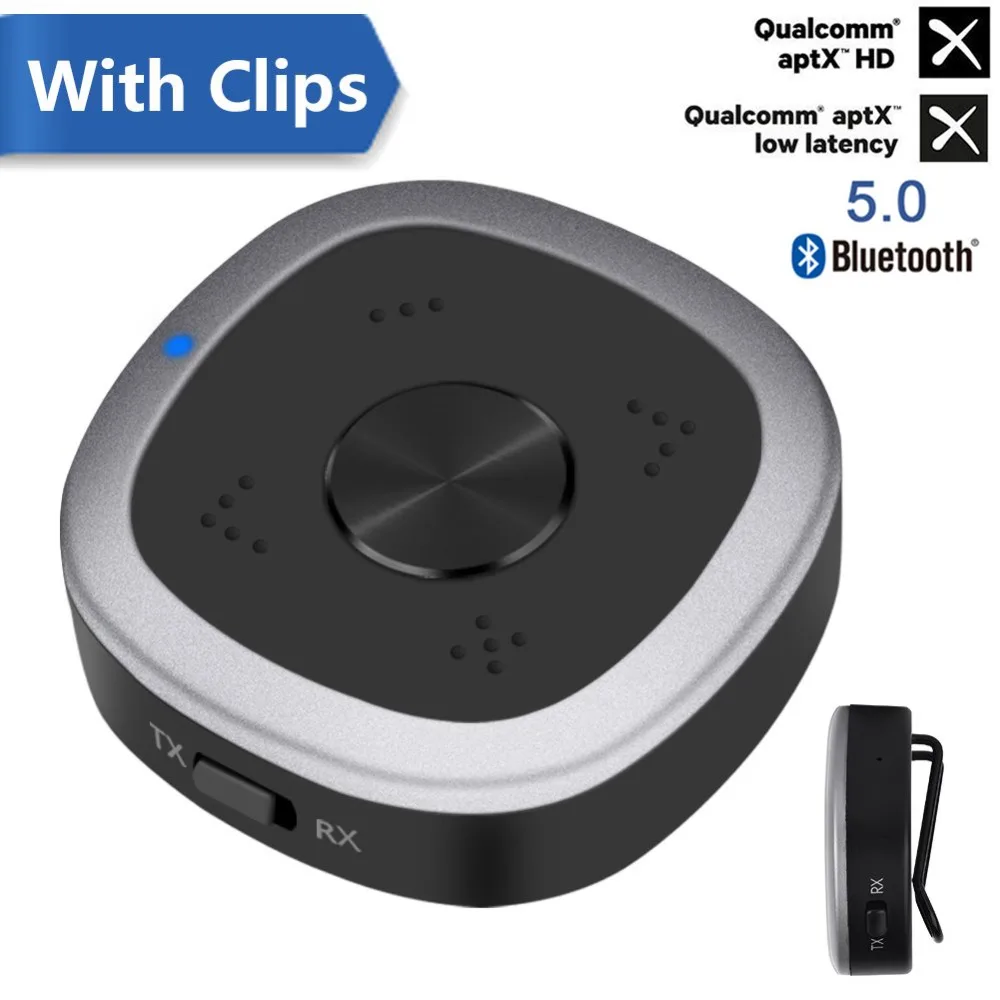 Портативный bluetooth 5 0 aptx HD приемник с низкой задержкой беспроводной передатчик