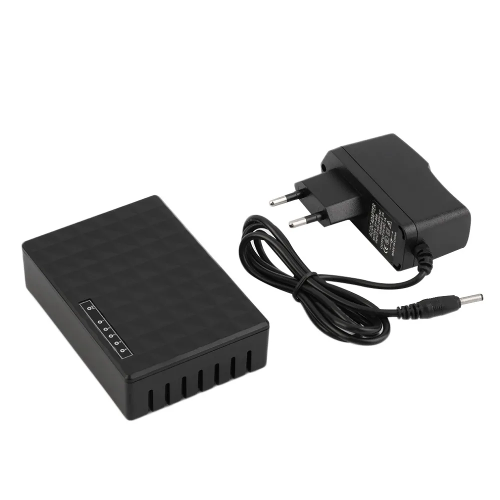 2pcs 5 Port 10/100Mbps Desktop Network LAN Power Adapter