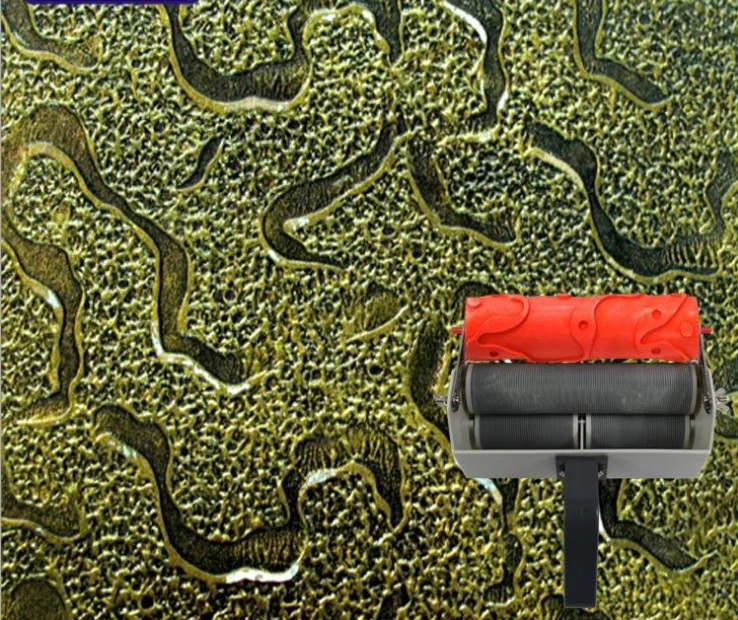 Настенная Форма для вырубки рельефный валик для украшения стен 7 дюймов резиновый ролик № 042