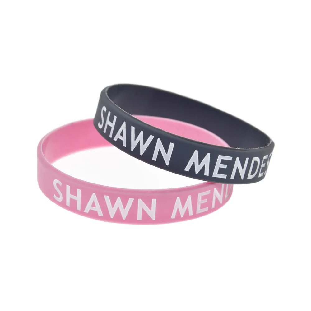 1 шт 8 дюймов длинный SHAWN MENDES силиконовый резиновый браслет для любителей музыки