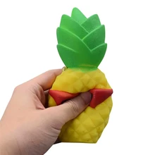 Squeeze ананас мягкий медленно поднимающийся декомпрессии игрушки Пасхальный Подарочный телефон ремень сжимающаяся игрушка 2018MAR26