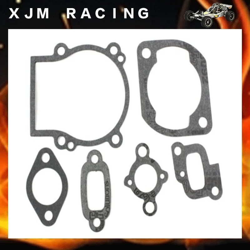 

2 hole gasket (x 6pcs/set) for 23.cc 26.cc 29.cc 30.5cc engine For 1/5 hpi rovan km baja losi parts