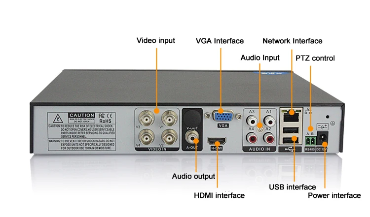 4CH AHD DVR Регистраторы видеонаблюдения Регистраторы H.264 P2P Cloud 4 канальный цифровой видео Регистраторы для видеонаблюдения комплект камеры AHD