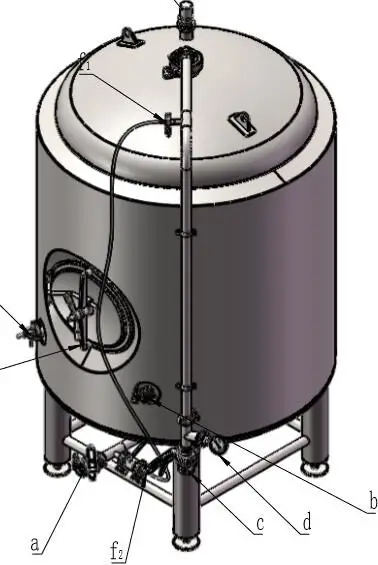 Нержавеющая сталь 3 BBL/4 BBL с рубашкой Brite пивной бак Unitank w/Все клапаны и Hardwares яркий пивной бак