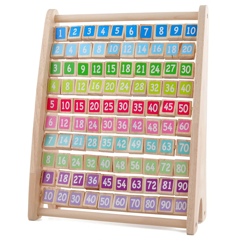  Kids Toys Montessori Wooden Toys Multiplication Table Baby Early Educational Toys Arithmetic Teachi