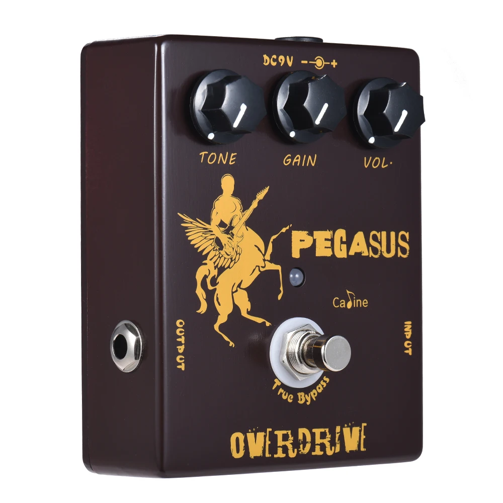 

Caline CP-43 Overdrive Guitar Effect Pedal Aluminum Alloy True Bypass With TONE GAIN VOL control knobs