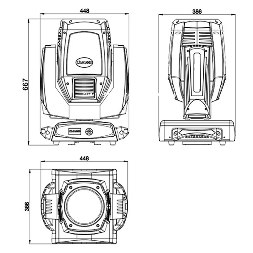 Osra-m лампа 440 Вт моющий луч пятно 3в1 Professional Moving Head LightCopy Supersharpy 2 Gobo-shake функция DJ диско сценические огни